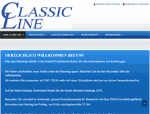 Tablet Screenshot of classic-line.ch
